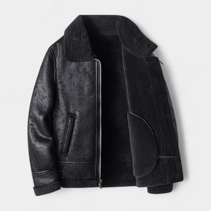 Men's Leather Aviator Jacket | Genuine Leather | Classic Design | Casual Outerwear for Men - Image 2
