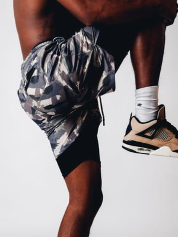 Men's Camo Sports Shorts | Towel Loop Phone Pocket Gym Running-Men Shorts-Sasha Sydney