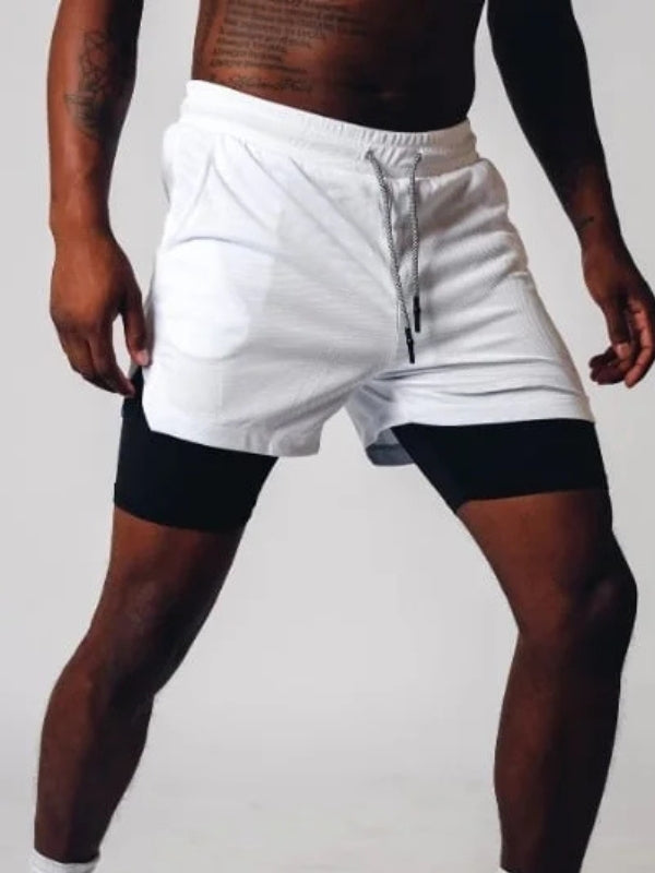 Men's Camo Sports Shorts | Towel Loop Phone Pocket Gym Running-Men Shorts-Sasha Sydney