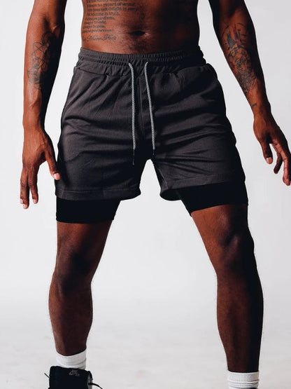 Men's Camo Sports Shorts | Towel Loop Phone Pocket Gym Running-Men Shorts-Sasha Sydney