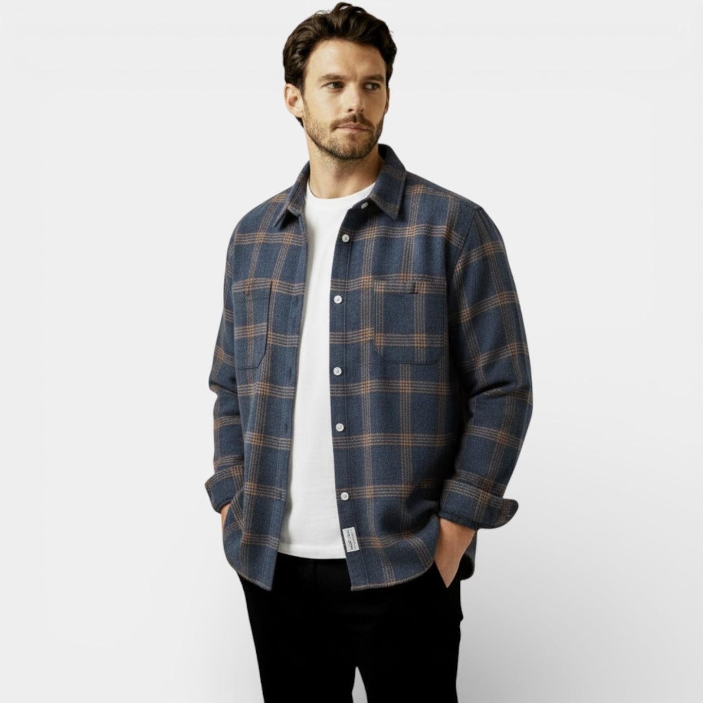 Men's Plaid Flannel Shirt - Soft Brushed Cotton - Classic Check Design - Casual Wear for Everyday Comfort - Image 6