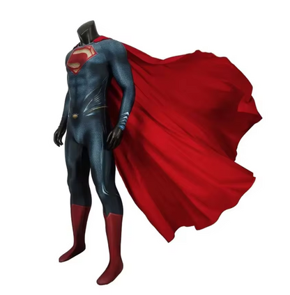 Men's Hero Costume Jumpsuit | Cape Printed Fancy Dress
