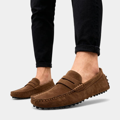 Men's Suede Driving Loafers - Casual Slip-On Shoes for Everyday Wear - Image 9