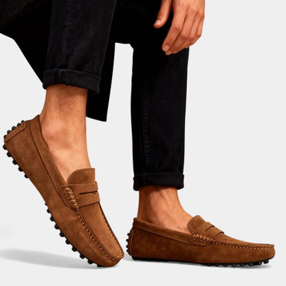 Men's Suede Driving Loafers - Casual Slip-On Shoes for Everyday Wear - Image 10
