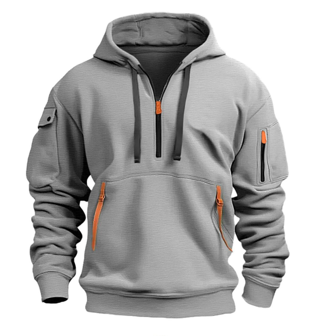 Samuel | Men's Casual Hoodie with Zipper Pockets - Image 2