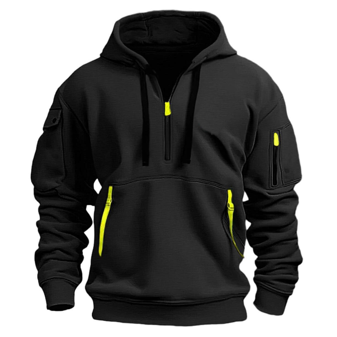 Samuel | Men's Casual Hoodie with Zipper Pockets - Image 3