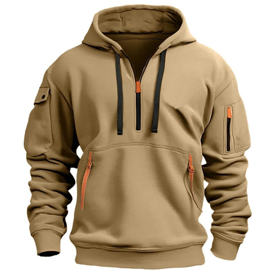Samuel | Men's Casual Hoodie with Zipper Pockets - Image 4