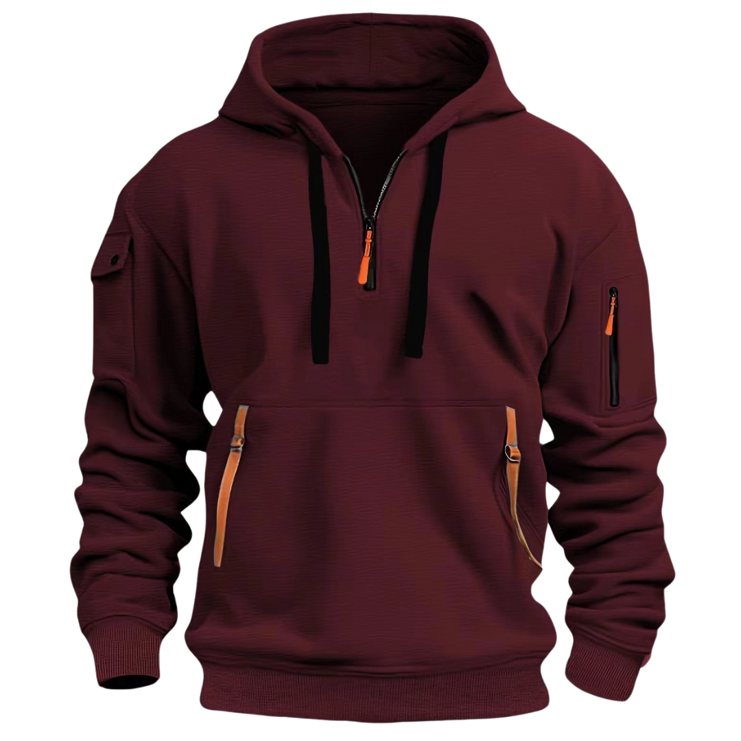 Samuel | Men's Casual Hoodie with Zipper Pockets - Image 6