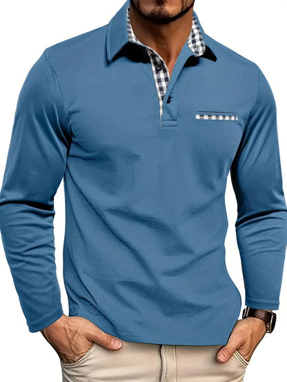 Chris | Herren Winter Langarm Polo-Shirt - Image 4