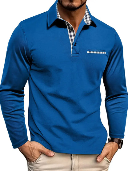 Chris | Herren Winter Langarm Polo-Shirt - Image 5
