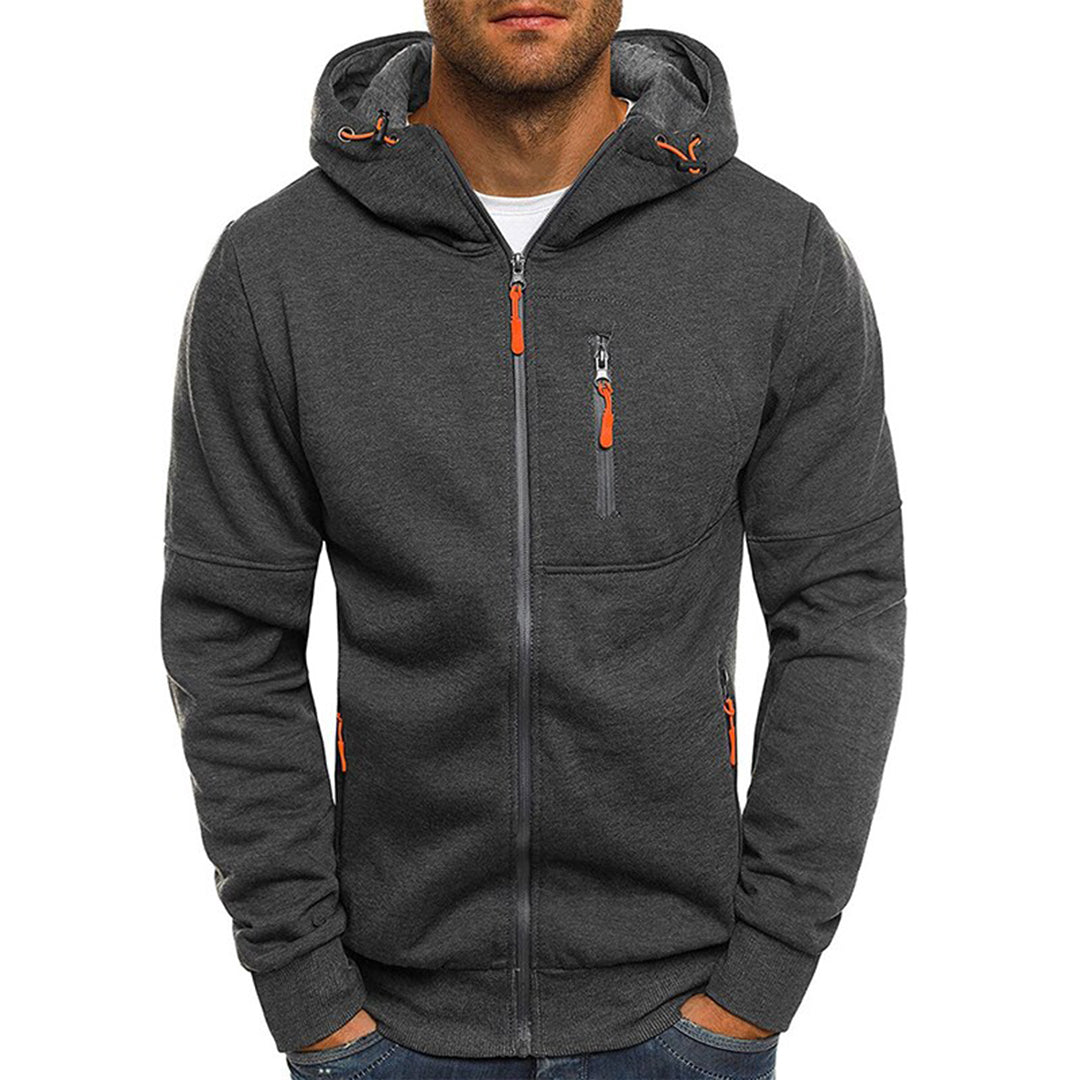 Karl | Casual Men's Zip-Up Hoodie - Image 3
