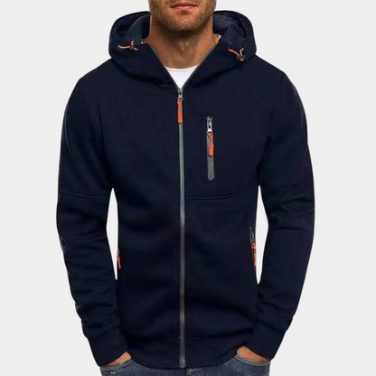 Karl | Casual Men's Zip-Up Hoodie - Image 11