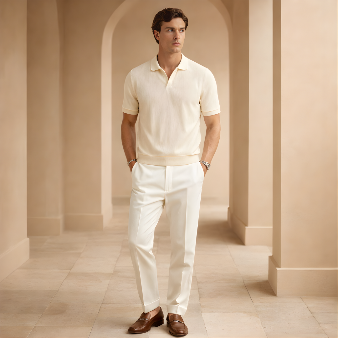 Linen Short Sleeve T-Shirt for Men - Casual Summer Wear in Lightweight Fabric - Image 3