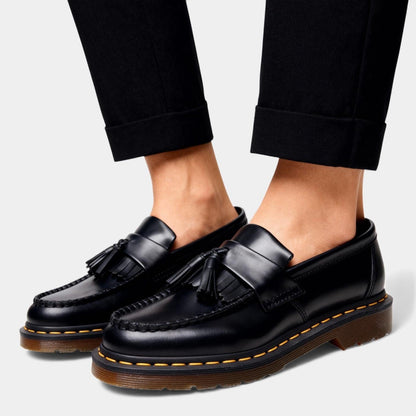 Men's Leather Tassel Loafers - Polished Dress Shoes for Formal and Business Wear