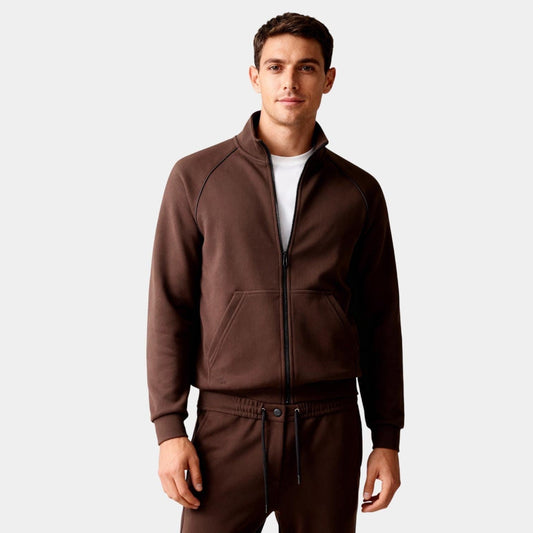 Men's Tracksuit Set | Zip Front Drawstring Waist Travel Wear-Men Outfit Set-Sasha Sydney