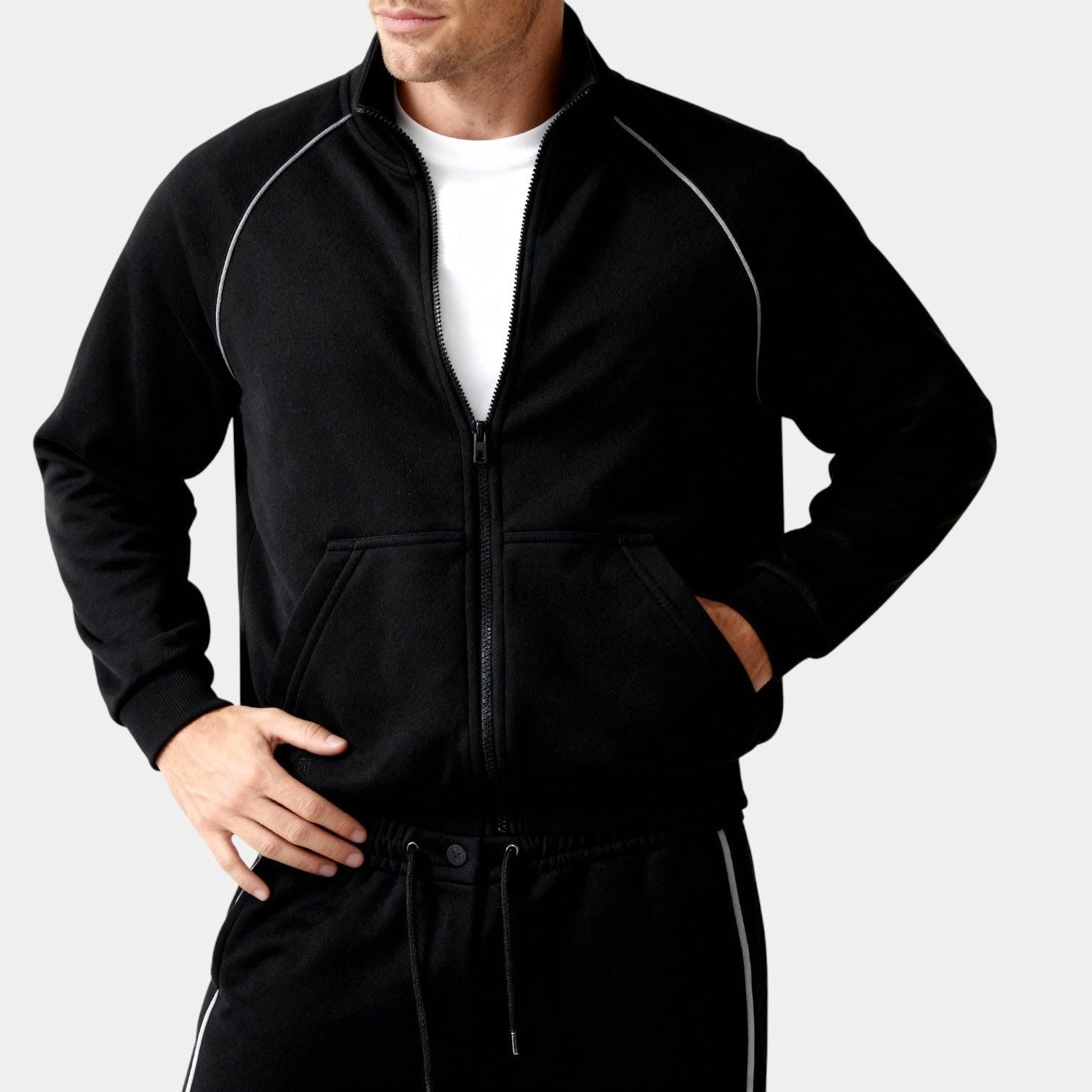 Men's Premium Zip Jacket and Slim Joggers Tracksuit Set for Activewear and Casual Outfits - Image 10