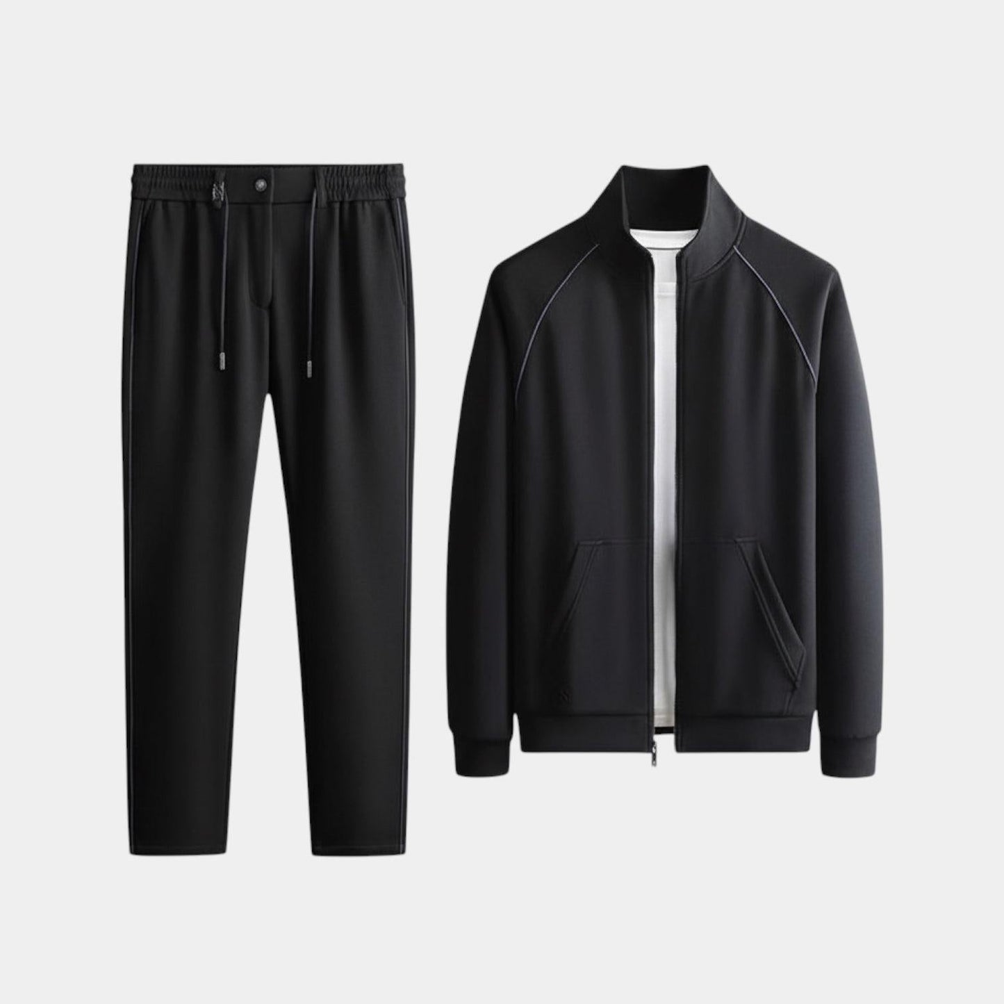 Men's Premium Zip Jacket and Slim Joggers Tracksuit Set for Activewear and Casual Outfits - Image 9