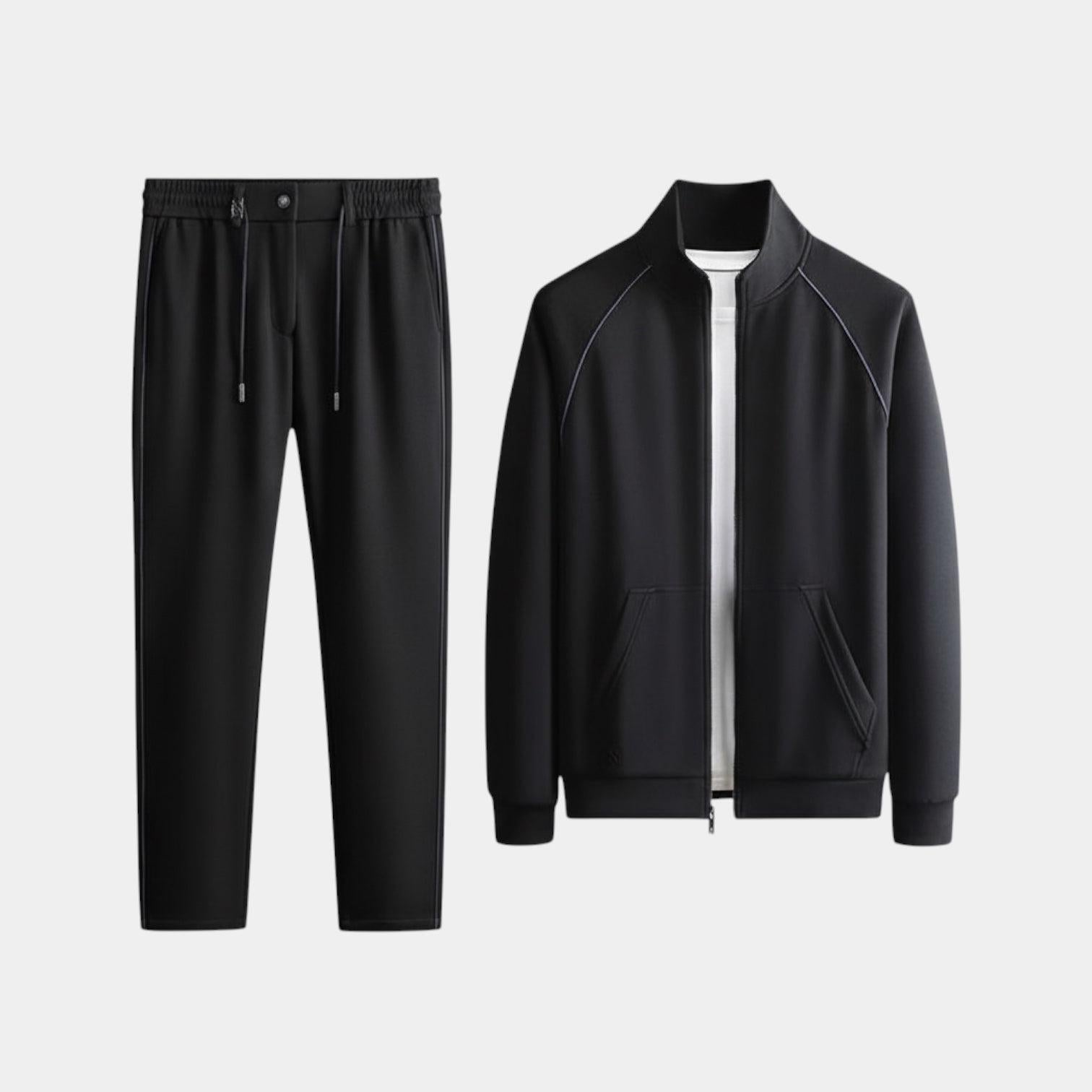 Men's Premium Zip Jacket and Slim Joggers Tracksuit Set for Activewear and Casual Outfits - Image 9