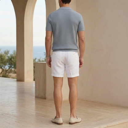 Men's Lightweight Cotton Linen Blend Shorts for Casual Summer Wear - Image 5