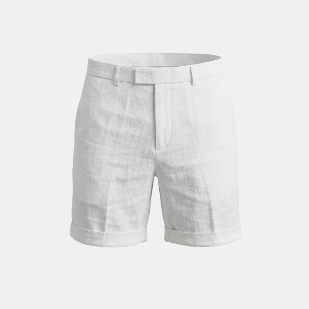Men's Lightweight Cotton Linen Blend Shorts for Casual Summer Wear - Image 6