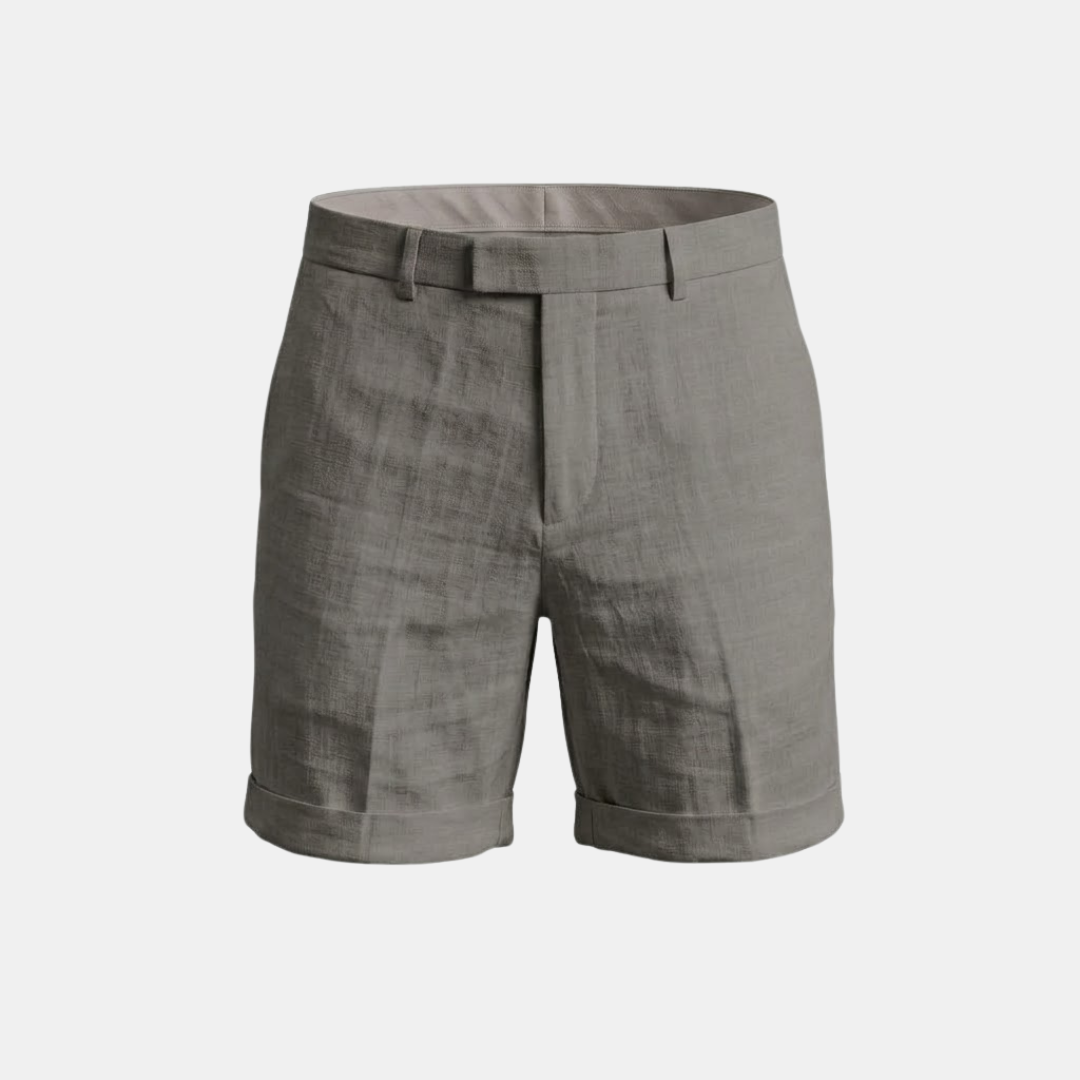 Men's Lightweight Cotton Linen Blend Shorts for Casual Summer Wear - Image 7