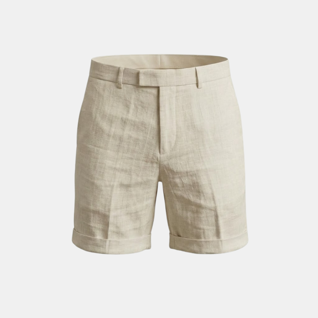 Men's Lightweight Cotton Linen Blend Shorts for Casual Summer Wear - Image 8