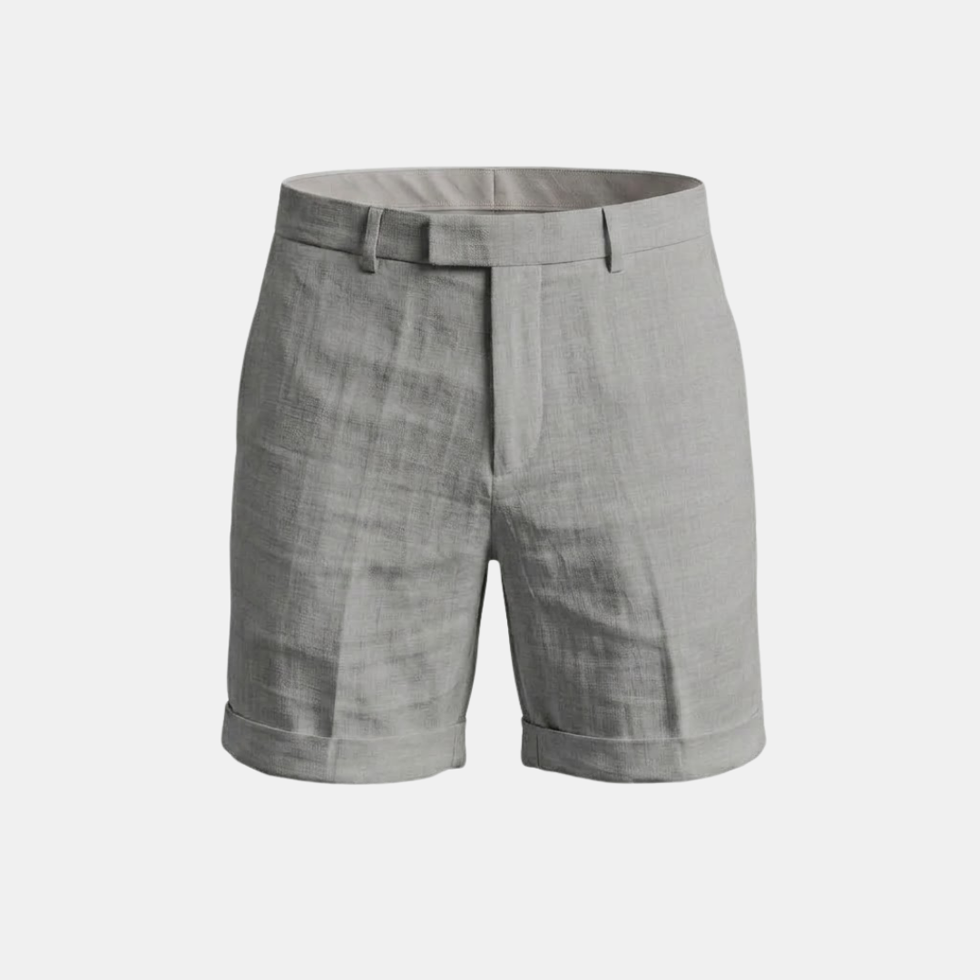 Men's Lightweight Cotton Linen Blend Shorts for Casual Summer Wear - Image 9