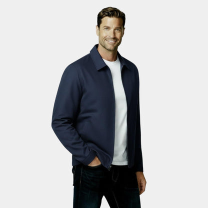 Men's Lightweight Harrington Jacket - Windbreaker Style for Casual Wear - Versatile Outerwear in Multiple Colors - Image 8