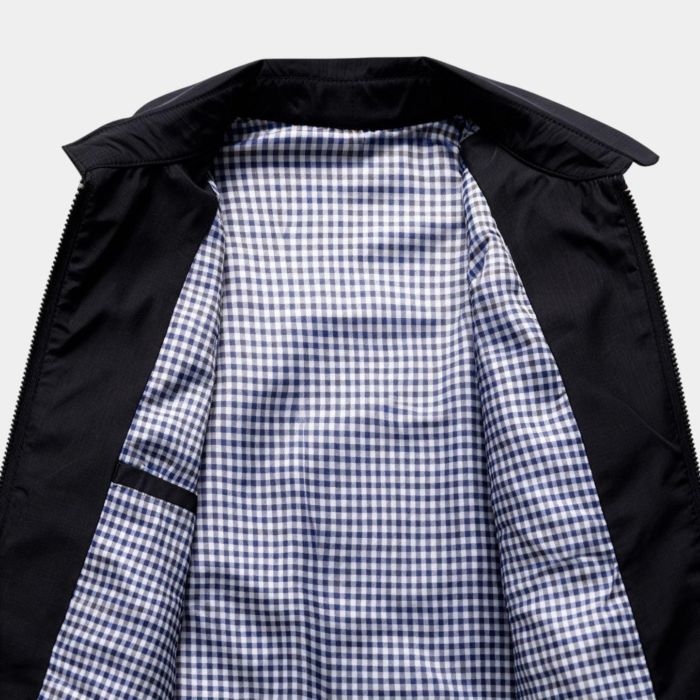 Men's Lightweight Harrington Jacket - Windbreaker Style for Casual Wear - Versatile Outerwear in Multiple Colors - Image 7