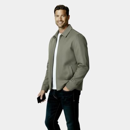 Men's Lightweight Harrington Jacket - Windbreaker Style for Casual Wear - Versatile Outerwear in Multiple Colors - Image 11