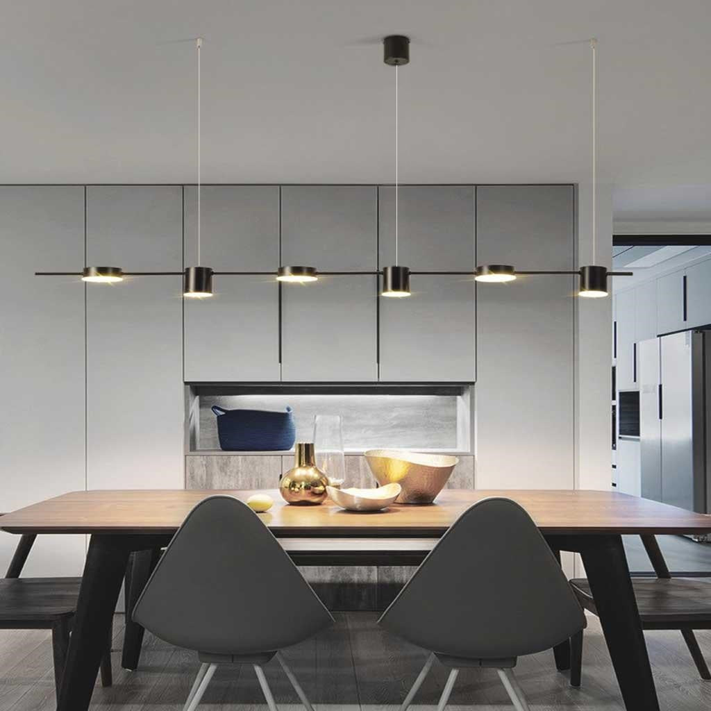 Minimalist Linear Pendant Light | Multi Head Hanging Light Interior Lighting-Ceiling Light-Sasha Sydney