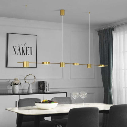 Minimalist Linear Pendant Light | Multi Head Hanging Light Interior Lighting-Ceiling Light-Sasha Sydney