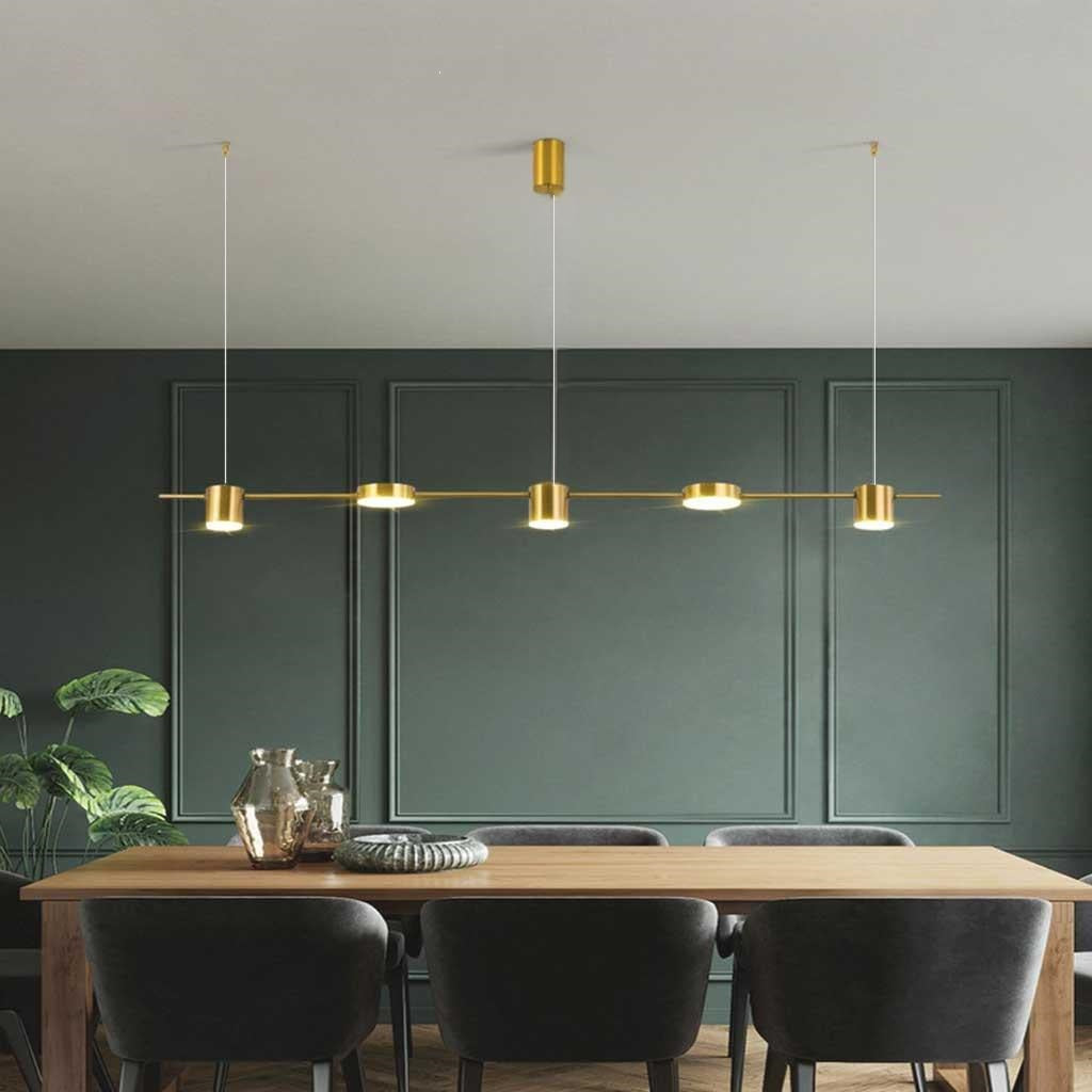 Minimalist Linear Pendant Light | Multi Head Hanging Light Interior Lighting-Ceiling Light-Sasha Sydney