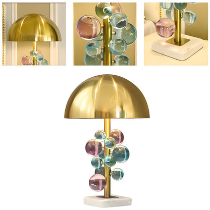 Modern Bubble Table Lamp | Dome Shade Glass Sphere Interior Lighting-Table Lamp-Sasha Sydney