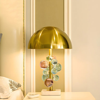 Modern Bubble Table Lamp | Dome Shade Glass Sphere Interior Lighting-Table Lamp-Sasha Sydney