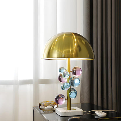 Modern Bubble Table Lamp | Dome Shade Glass Sphere Interior Lighting-Table Lamp-Sasha Sydney