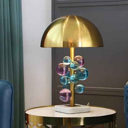 Modern Bubble Table Lamp | Dome Shade Glass Sphere Interior Lighting-Table Lamp-Sasha Sydney