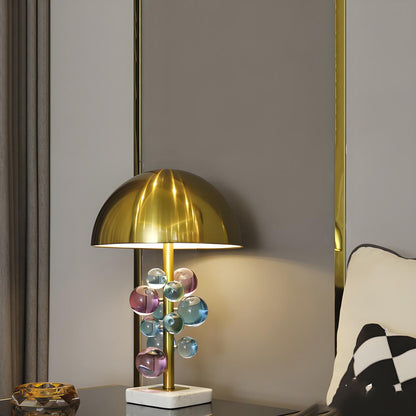 Modern Bubble Table Lamp | Dome Shade Glass Sphere Interior Lighting-Table Lamp-Sasha Sydney