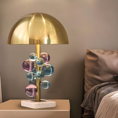 Modern Bubble Table Lamp | Dome Shade Glass Sphere Interior Lighting-Table Lamp-Sasha Sydney