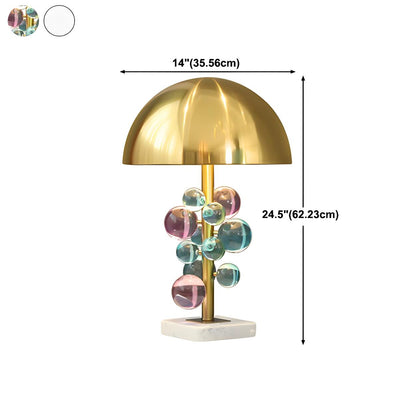 Modern Bubble Table Lamp | Dome Shade Glass Sphere Interior Lighting-Table Lamp-Sasha Sydney