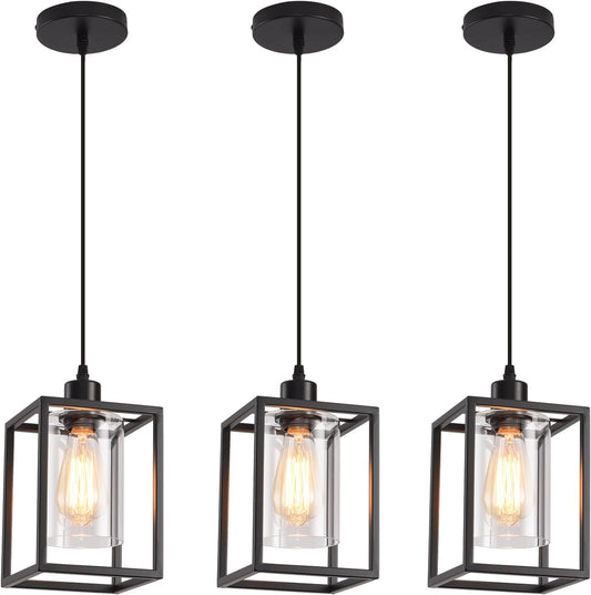 Modern Geometric Pendant Light | Glass Shade Hanging Lamp Interior Lighting-Ceiling Light-Sasha Sydney