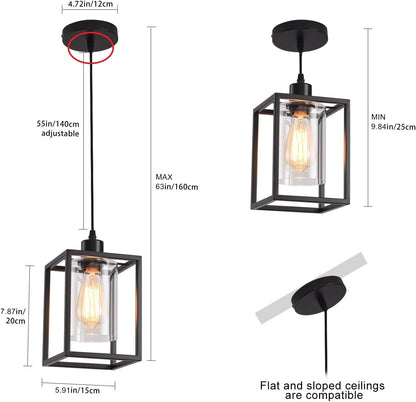 Modern Geometric Pendant Light | Glass Shade Hanging Lamp Interior Lighting-Ceiling Light-Sasha Sydney