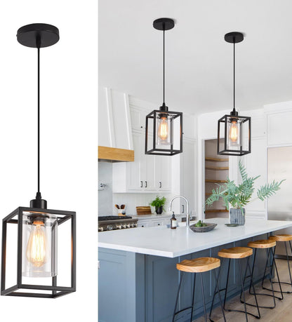 Modern Geometric Pendant Light | Glass Shade Hanging Lamp Interior Lighting-Ceiling Light-Sasha Sydney