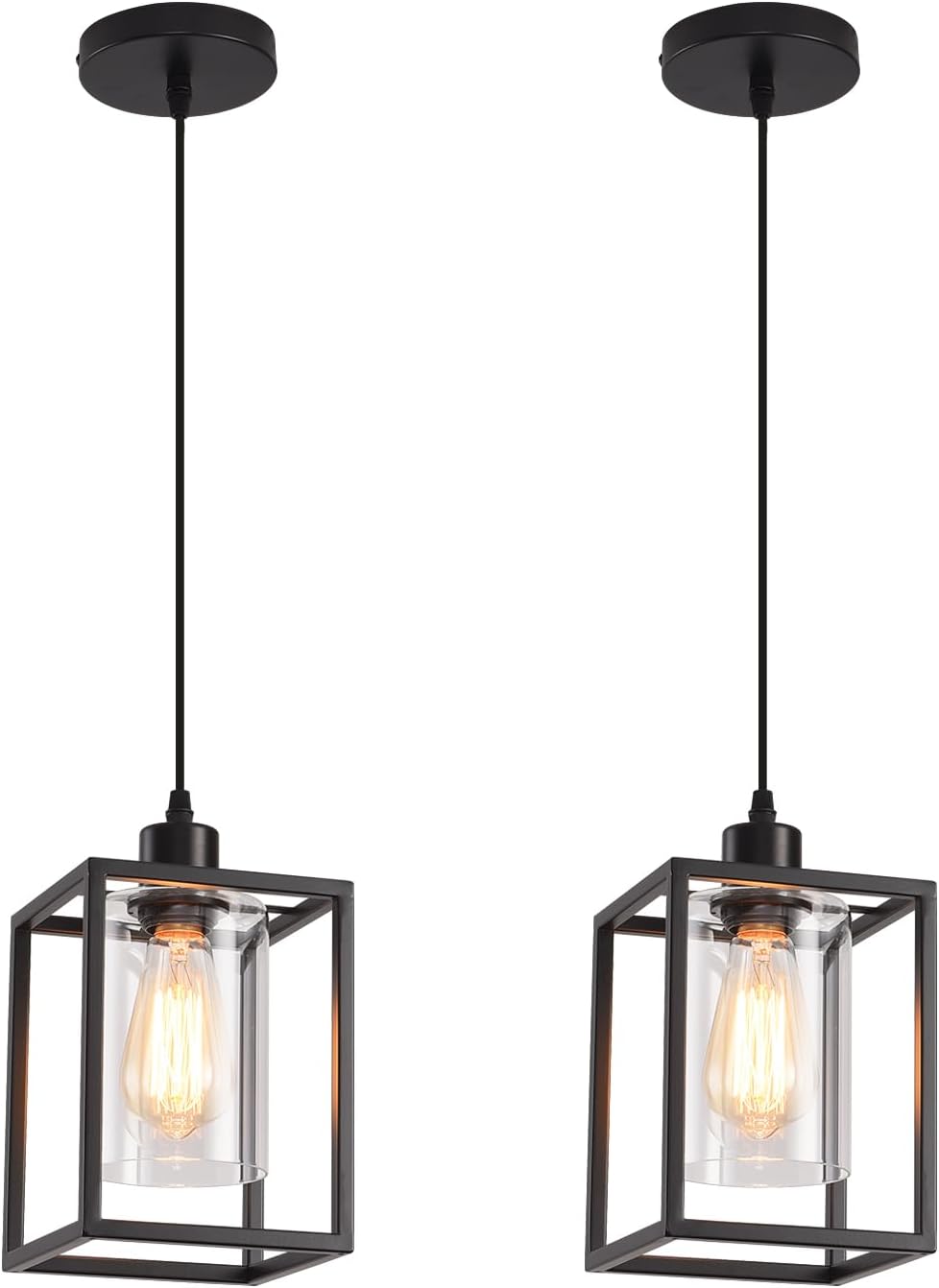 Modern Geometric Pendant Light | Glass Shade Hanging Lamp Interior Lighting-Ceiling Light-Sasha Sydney
