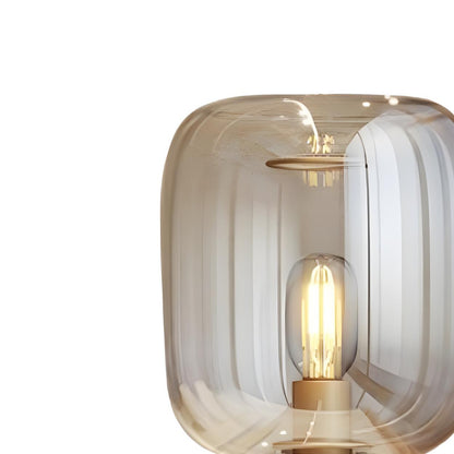 Modern Glass Table Lamp | Cylindrical Shade Table Light Interior Lighting-Table Lamp-Sasha Sydney