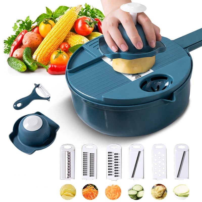 Multi Blade Food Slicer Set | Vegetable Cutter Grater Kitchen Tool-Kitchen Utensil Set-Sasha Sydney