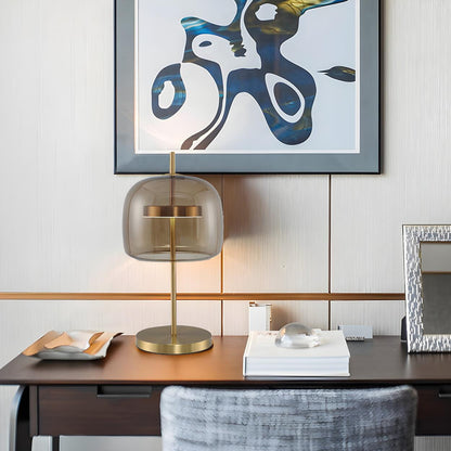 Nordic Glass Dome Table Lamp | Bell Shade Table Light Interior Lighting-Table Lamp-Sasha Sydney