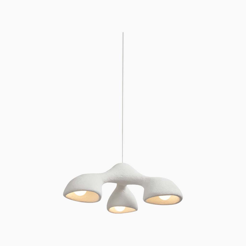 Organic Triple Shade Pendant Light | Three Head Hanging Light Interior Lighting-Ceiling Light-Sasha Sydney
