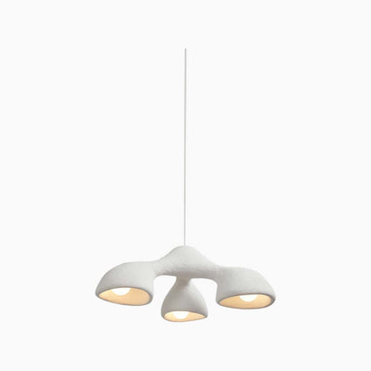 Organic Triple Shade Pendant Light | Three Head Hanging Light Interior Lighting-Ceiling Light-Sasha Sydney