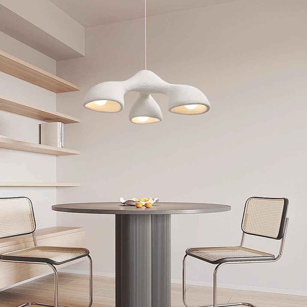 Organic Triple Shade Pendant Light | Three Head Hanging Light Interior Lighting-Ceiling Light-Sasha Sydney